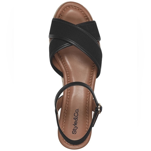 Style & Co Women's Leahh Strappy Espadrille Wedge Sandals - Picture 5 of 12